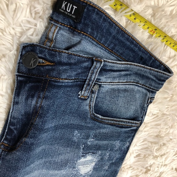 KUT from the KLOTH size 10 factory distressed summer ready rotating closet❤️❤️ - Picture 7 of 17